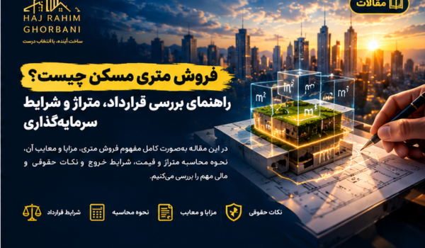 تصویر شاخص مقاله راهنمای فروش متری مسکن